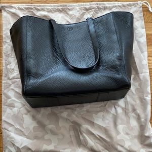 DAGNE DOVER LARGE ALLYN TOTE IN BLACK